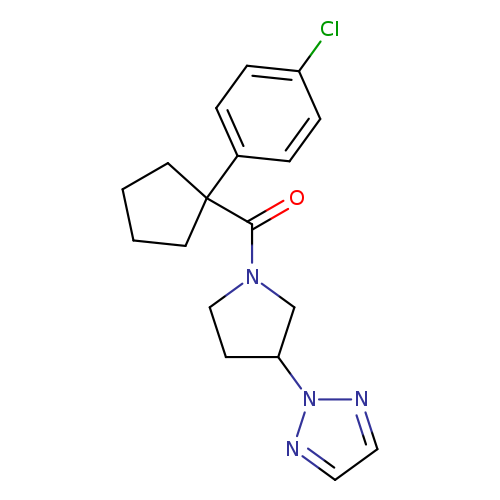 2-{1-[1-(4-chlorophenyl)cyclopentanecarbonyl]pyrrolidin-3-yl}-2H-1,2,3-triazole