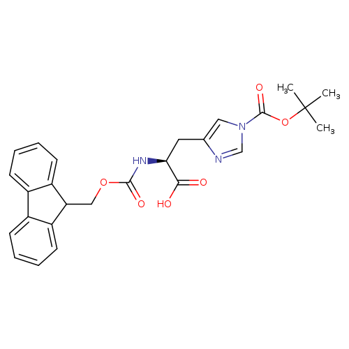 L-Histidine, 1-[(1,1-dimethylethoxy)carbonyl]-N-[(9H-fluoren-9-ylmethoxy)carbonyl]-
