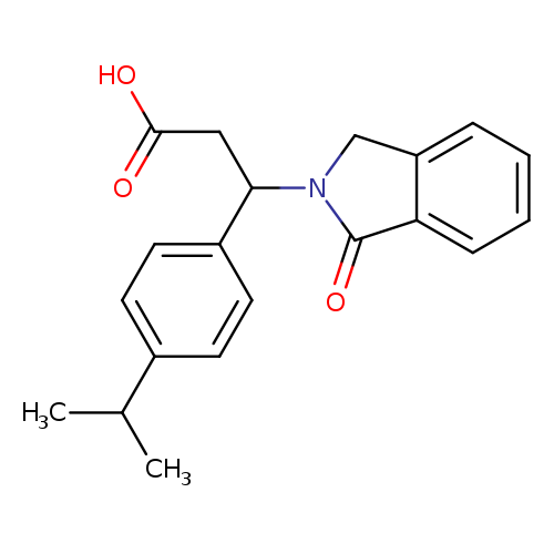 3-(1-oxo-2,3-dihydro-1H-isoindol-2-yl)-3-[4-(propan-2-yl)phenyl]propanoic acid