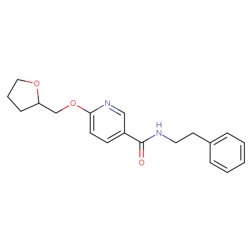 6-[(oxolan-2-yl)methoxy]-N-(2-phenylethyl)pyridine-3-carboxamide