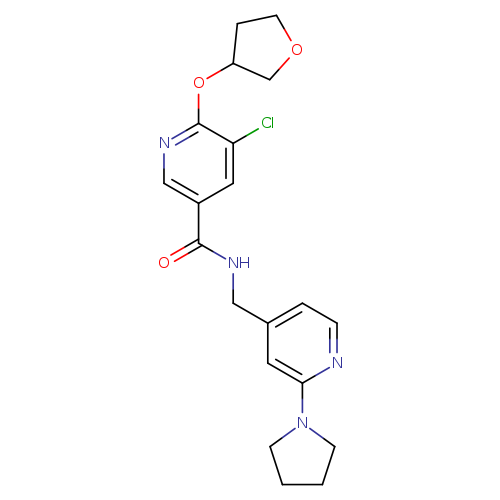 5-chloro-6-(oxolan-3-yloxy)-N-{[2-(pyrrolidin-1-yl)pyridin-4-yl]methyl}pyridine-3-carboxamide