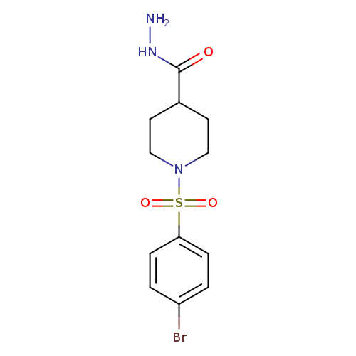1-[(4-Bromophenyl)sulfonyl]piperidine-4-carbohydrazide