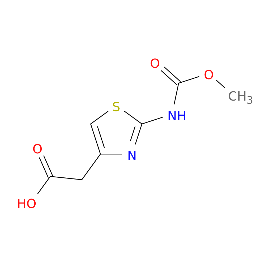 2-(2-((Methoxycarbonyl)amino)thiazol-4-yl)acetic acid
