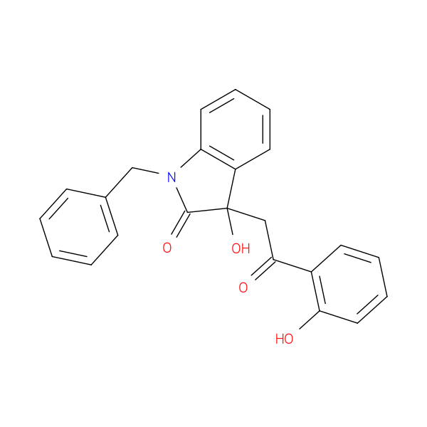 1-benzyl-3-hydroxy-3-[2-(2-hydroxyphenyl)-2-oxoethyl]-1,3-dihydro-2H-indol-2-one