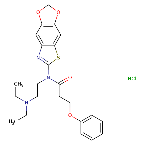 N-[2-(diethylamino)ethyl]-N-{4,6-dioxa-10-thia-12-azatricyclo[7.3.0.0^{3,7}]dodeca-1(9),2,7,11-tetraen-11-yl}-3-phenoxypropanamide hydrochloride