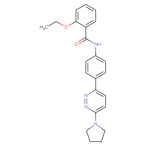 2-ethoxy-N-{4-[6-(pyrrolidin-1-yl)pyridazin-3-yl]phenyl}benzamide