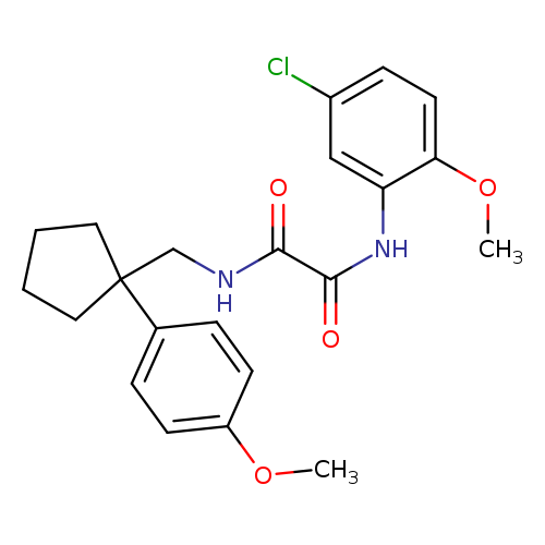 N'-(5-chloro-2-methoxyphenyl)-N-{[1-(4-methoxyphenyl)cyclopentyl]methyl}ethanediamide