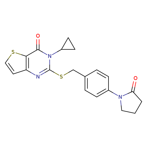 1-{4-[({3-cyclopropyl-4-oxo-3H,4H-thieno[3,2-d]pyrimidin-2-yl}sulfanyl)methyl]phenyl}pyrrolidin-2-one
