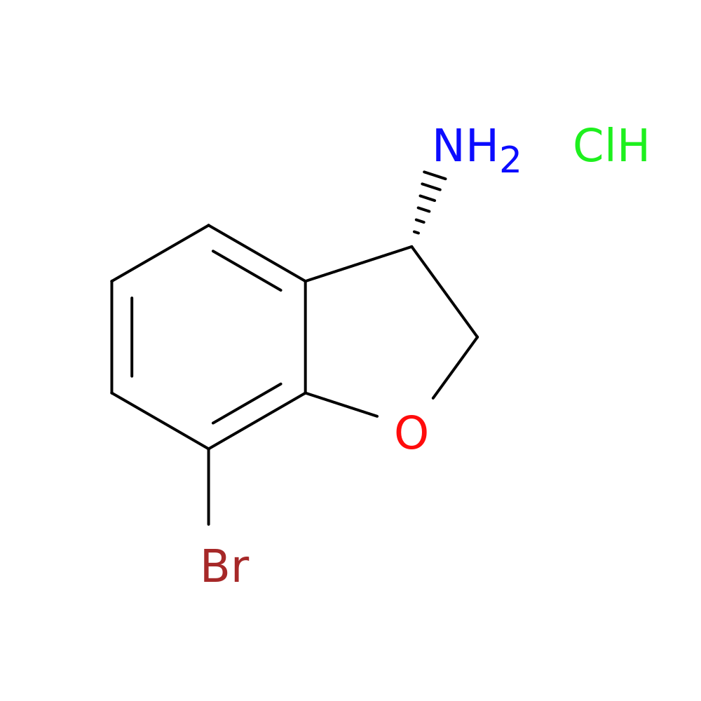 (3S)-7-Bromo-2,3-dihydro-1-benzofuran-3-amine hcl