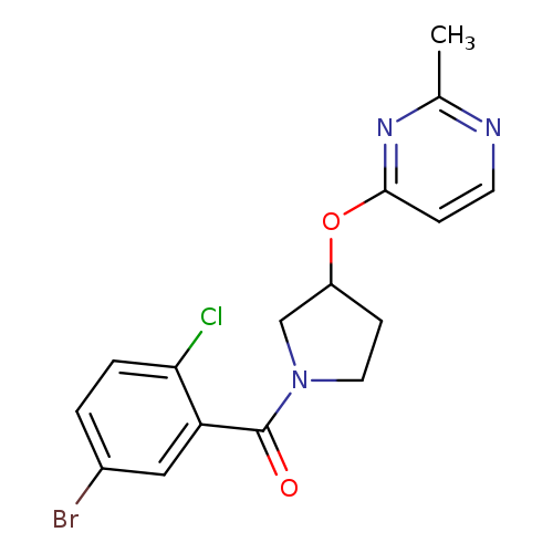 4-{[1-(5-bromo-2-chlorobenzoyl)pyrrolidin-3-yl]oxy}-2-methylpyrimidine