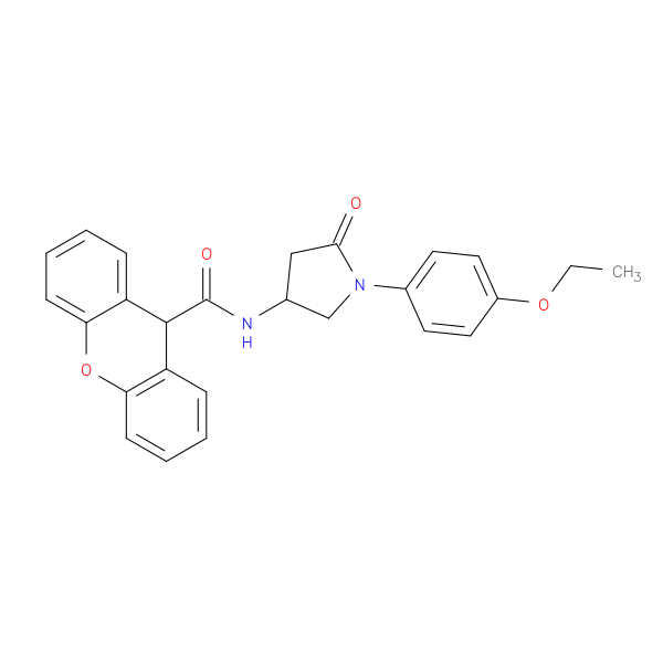 N-[1-(4-ethoxyphenyl)-5-oxopyrrolidin-3-yl]-9H-xanthene-9-carboxamide