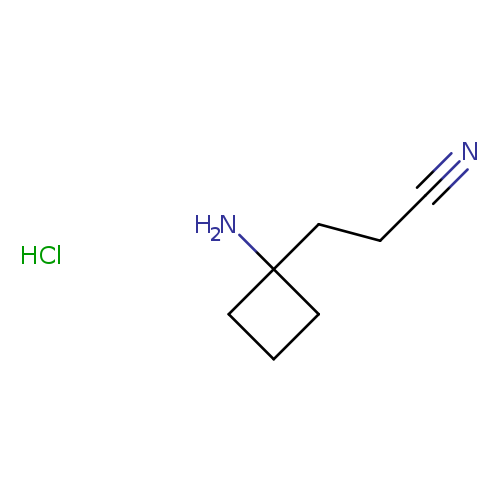 3-(1-aminocyclobutyl)propanenitrilehydrochloride