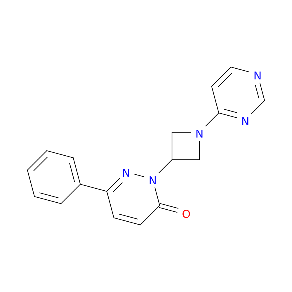 6-phenyl-2-[1-(pyrimidin-4-yl)azetidin-3-yl]-2,3-dihydropyridazin-3-one