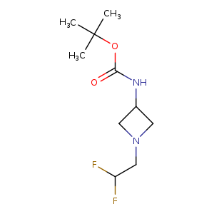 Carbamic acid, N-[1-(2,2-difluoroethyl)-3-azetidinyl]-, 1,1-dimethylethyl ester