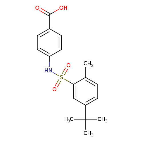4-(5-tert-butyl-2-methylbenzenesulfonamido)benzoic acid