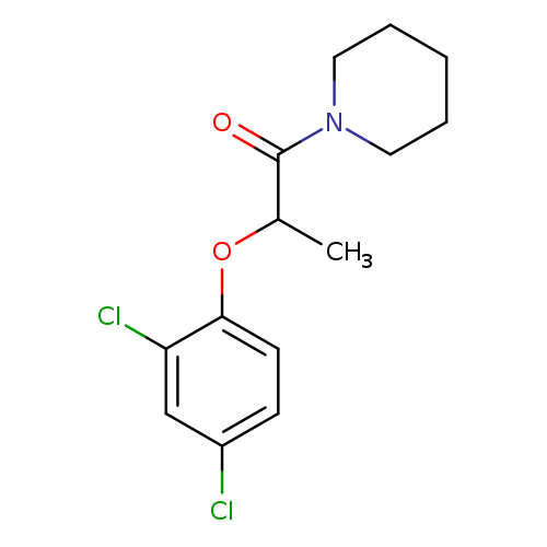 1-Propanone, 2-(2,4-dichlorophenoxy)-1-(1-piperidinyl)-