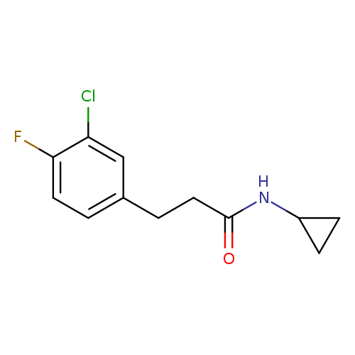 3-(3-chloro-4-fluorophenyl)-N-cyclopropylpropanamide