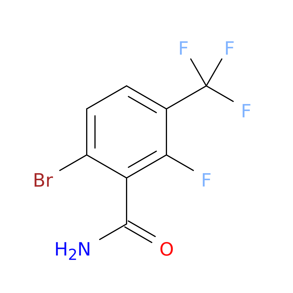 6-bromo-2-fluoro-3-(trifluoromethyl)benzamide