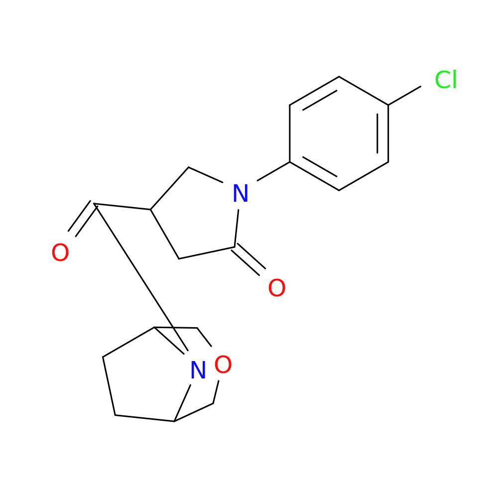 1-(4-chlorophenyl)-4-{3-oxa-8-azabicyclo[3.2.1]octane-8-carbonyl}pyrrolidin-2-one