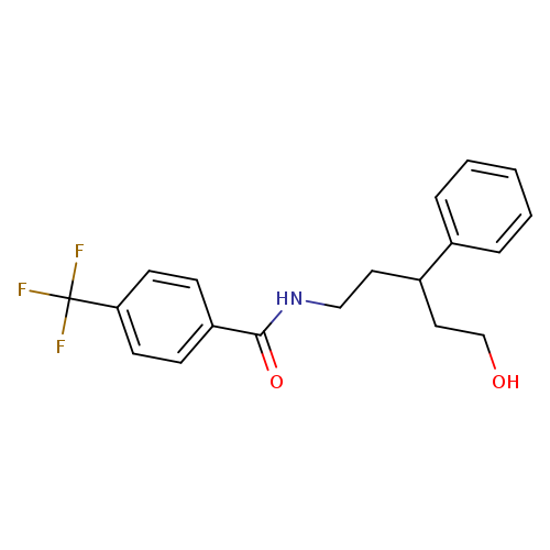 N-(5-hydroxy-3-phenylpentyl)-4-(trifluoromethyl)benzamide