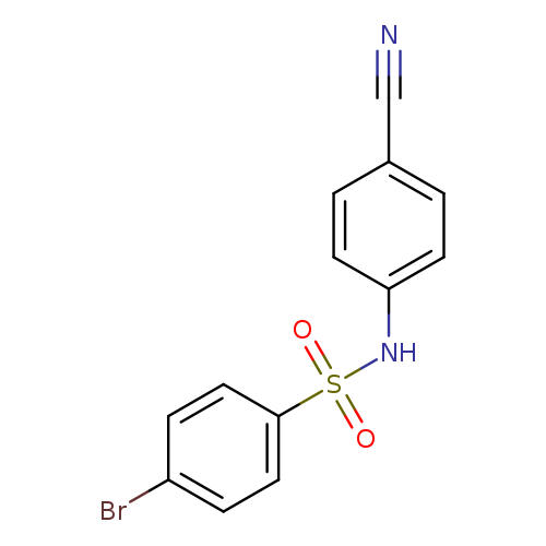 4-bromo-N-(4-cyanophenyl)benzene-1-sulfonamide