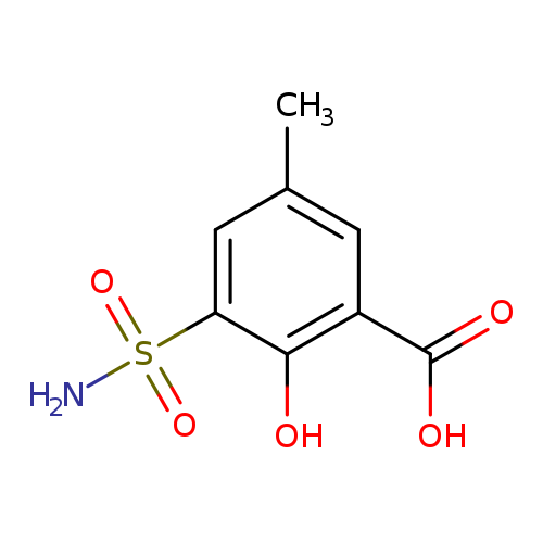 2-hydroxy-5-methyl-3-sulfamoylbenzoic acid