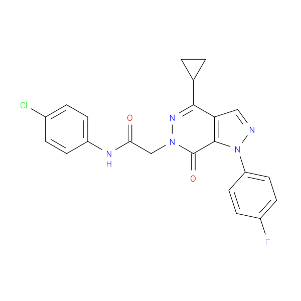 N-(4-chlorophenyl)-2-[4-cyclopropyl-1-(4-fluorophenyl)-7-oxo-1H,6H,7H-pyrazolo[3,4-d]pyridazin-6-yl]acetamide