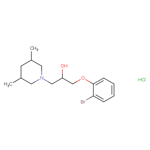 1-(2-bromophenoxy)-3-(3,5-dimethylpiperidin-1-yl)propan-2-ol hydrochloride