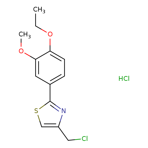4-(Chloromethyl)-2-(4-ethoxy-3-methoxyphenyl)-1,3-thiazole hydrochloride