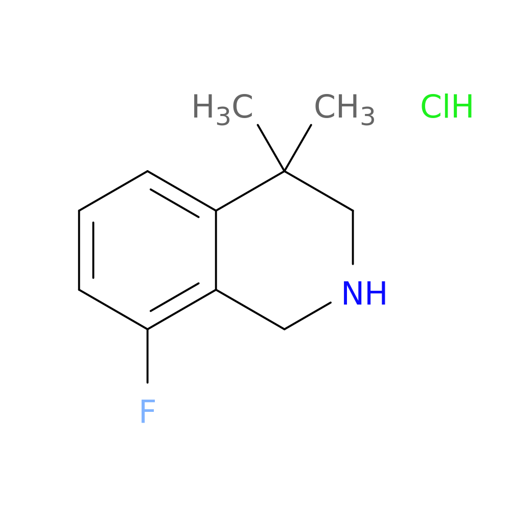 8-Fluoro-4,4-dimethyl-1,2,3,4-tetrahydroisoquinoline hydrochloride