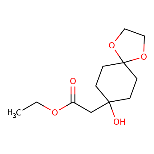 Ethyl 2-(8-hydroxy-1,4-dioxaspiro[4.5]decan-8-yl)acetate