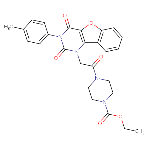 ethyl 4-{2-[5-(4-methylphenyl)-4,6-dioxo-8-oxa-3,5-diazatricyclo[7.4.0.0^{2,7}]trideca-1(9),2(7),10,12-tetraen-3-yl]acetyl}piperazine-1-carboxylate