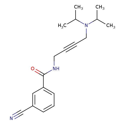 N-{4-[bis(propan-2-yl)amino]but-2-yn-1-yl}-3-cyanobenzamide