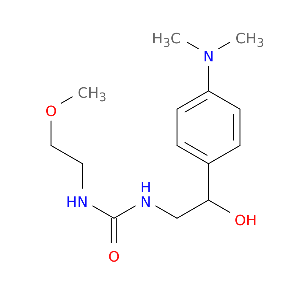 1-{2-[4-(dimethylamino)phenyl]-2-hydroxyethyl}-3-(2-methoxyethyl)urea
