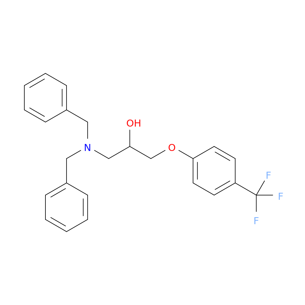 1-(Dibenzylamino)-3-(4-(trifluoromethyl)phenoxy)propan-2-ol