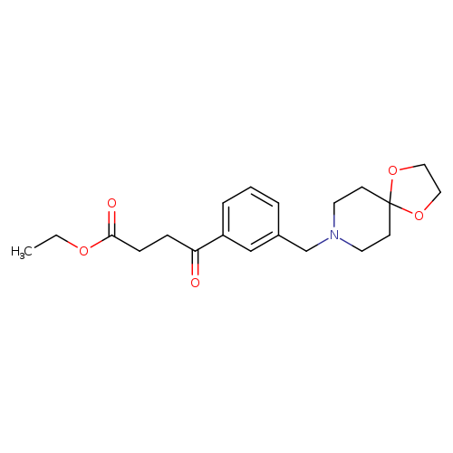 Ethyl 4-(3-(1,4-dioxa-8-azaspiro[4.5]decan-8-ylmethyl)phenyl)-4-oxobutanoate
