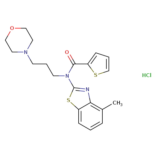 N-(4-methyl-1,3-benzothiazol-2-yl)-N-[3-(morpholin-4-yl)propyl]thiophene-2-carboxamide hydrochloride