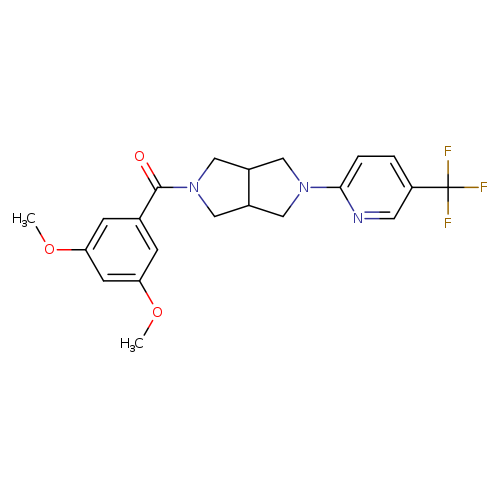 2-[5-(3,5-dimethoxybenzoyl)-octahydropyrrolo[3,4-c]pyrrol-2-yl]-5-(trifluoromethyl)pyridine