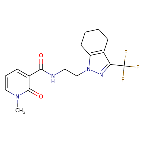 1-methyl-2-oxo-N-{2-[3-(trifluoromethyl)-4,5,6,7-tetrahydro-1H-indazol-1-yl]ethyl}-1,2-dihydropyridine-3-carboxamide