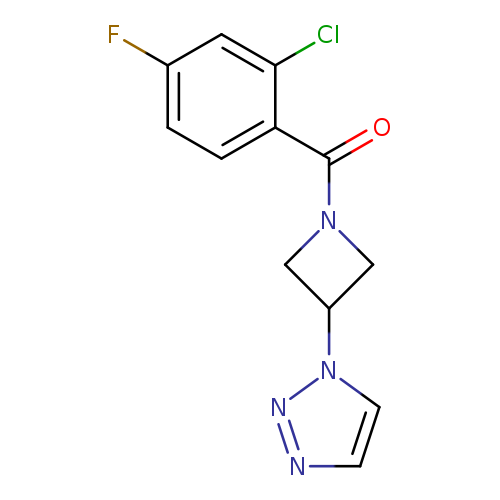 1-[1-(2-chloro-4-fluorobenzoyl)azetidin-3-yl]-1H-1,2,3-triazole