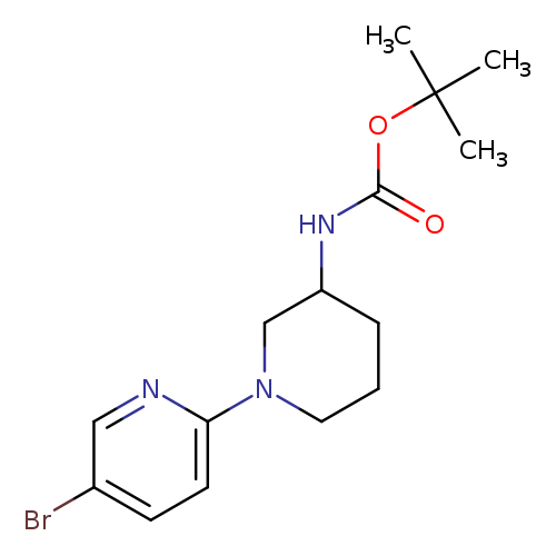 Carbamic acid, N-[1-(5-bromo-2-pyridinyl)-3-piperidinyl]-, 1,1-dimethylethyl ester