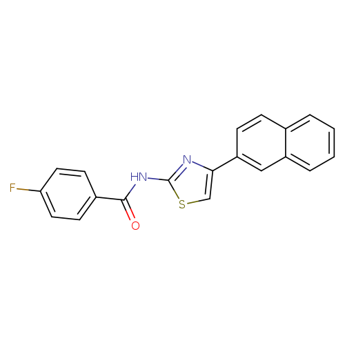 4-fluoro-N-[4-(naphthalen-2-yl)-1,3-thiazol-2-yl]benzamide