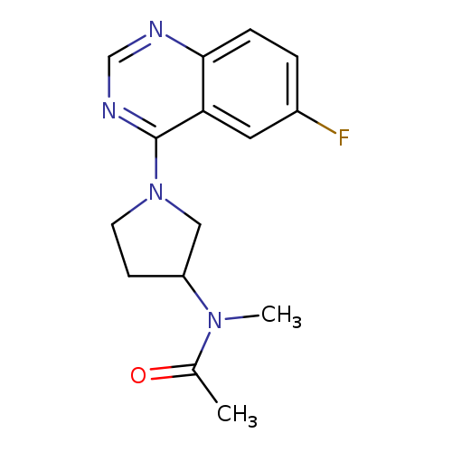 N-[1-(6-fluoroquinazolin-4-yl)pyrrolidin-3-yl]-N-methylacetamide