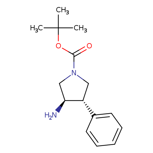 rel-tert-butyl (-)-3-amino-4-phenylpyrrolidine-1-carboxylate