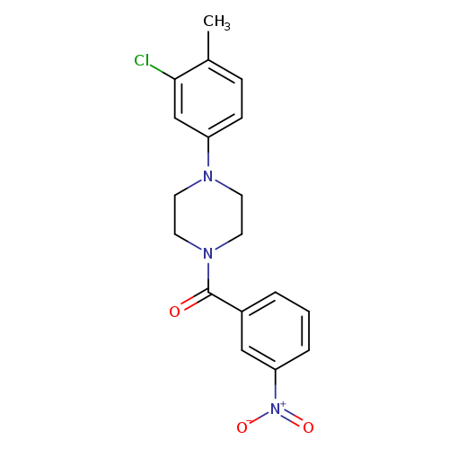 1-(3-chloro-4-methylphenyl)-4-(3-nitrobenzoyl)piperazine