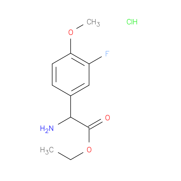 Ethyl 2-amino-2-(3-fluoro-4-methoxyphenyl)acetate hydrochloride
