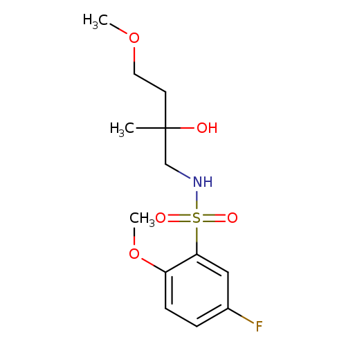 2-[(5-fluoro-2-methoxybenzenesulfonamido)methyl]-4-methoxybutan-2-ol