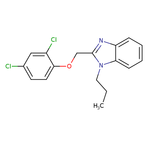 2-[(2,4-dichlorophenoxy)methyl]-1-propyl-1H-1,3-benzodiazole