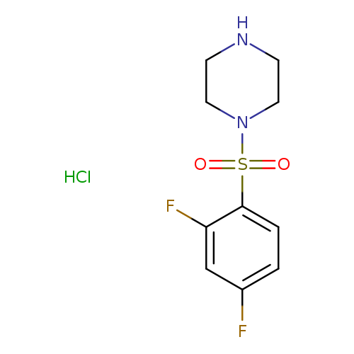 1-(2,4-difluorobenzenesulfonyl)piperazine hydrochloride