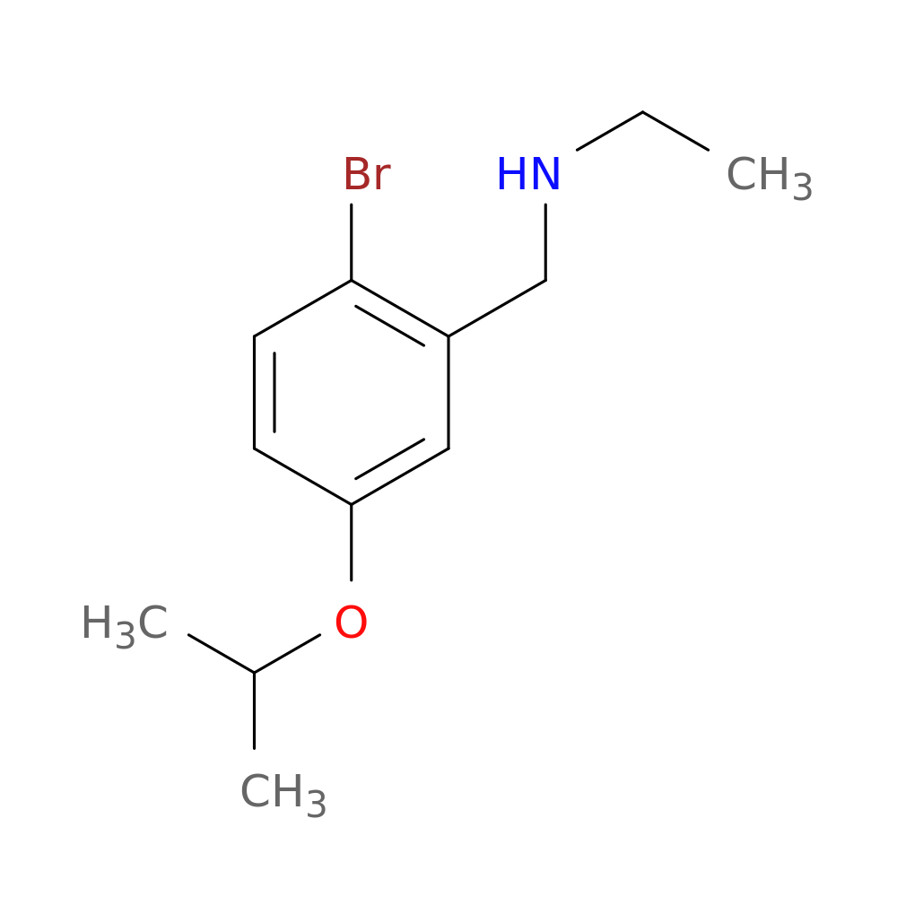 {[2-Bromo-5-(propan-2-yloxy)phenyl]methyl}(ethyl)amine